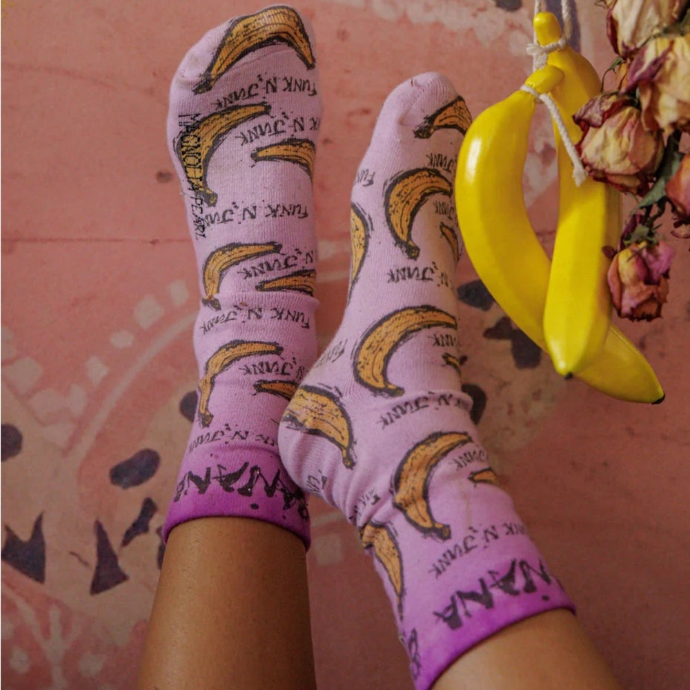 ✨RARE✨Magnolia Pearl Banana Funk N' Junk MP Socks
